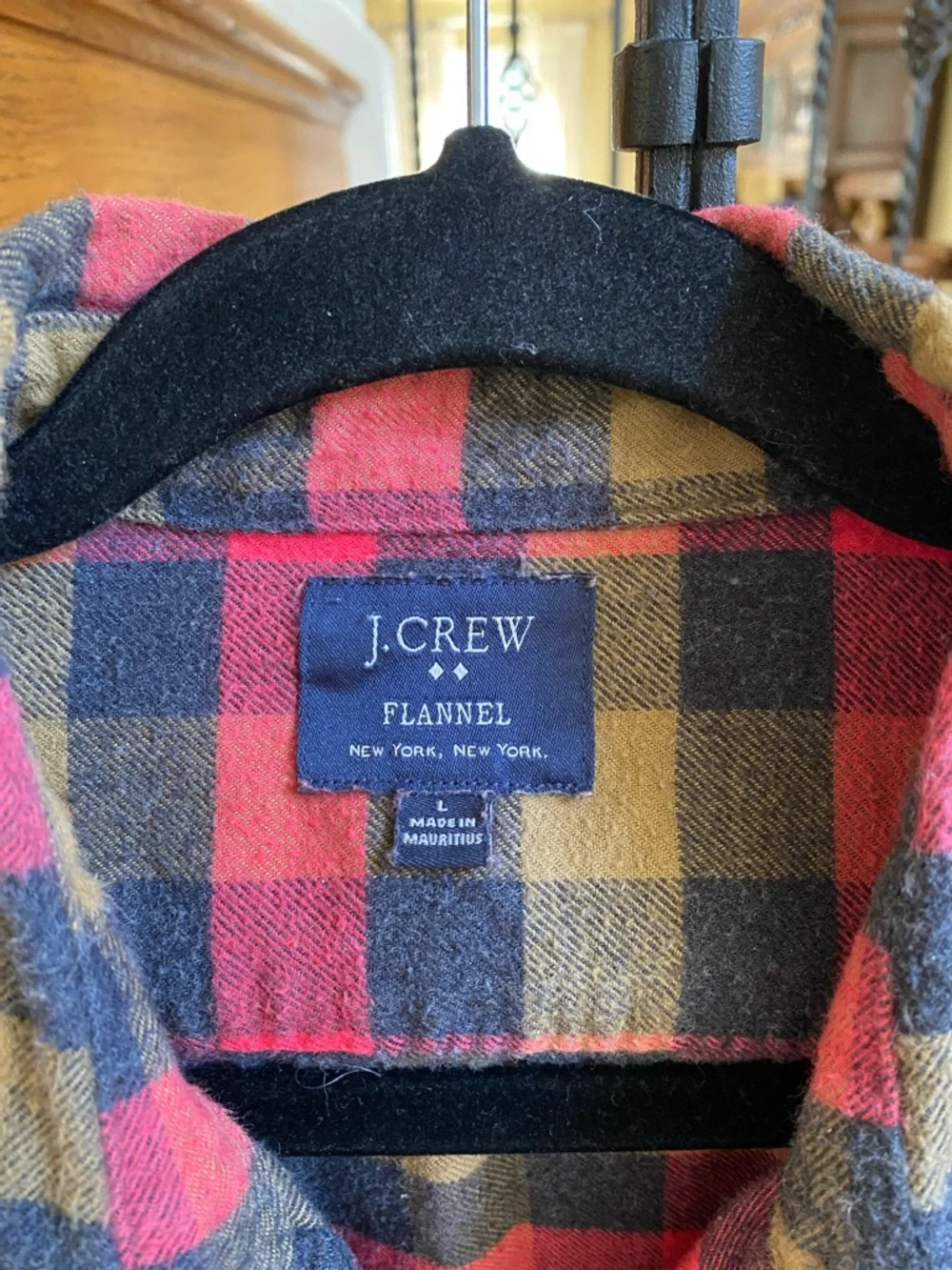 J. CREW Cotton Flannel Shirt